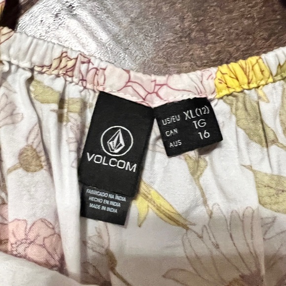 Volcom Floral Open Back Tank Top - Picture 4 of 4